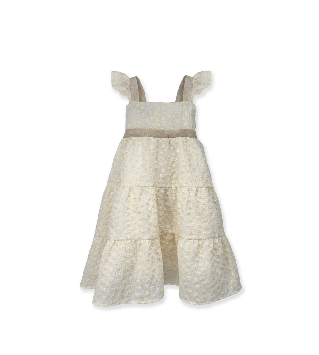 La Stupenderia IVORY FLOWER DRESS