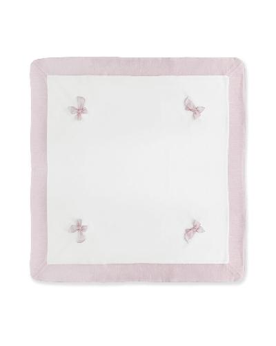 COPERTA BIANCA E ROSA