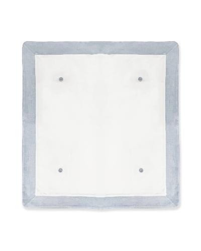 COPERTA BIANCA ED AZZURRA