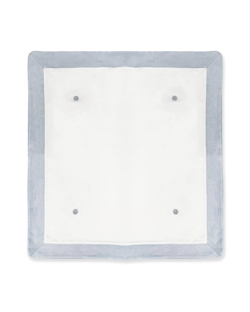 COPERTA BIANCA ED AZZURRA