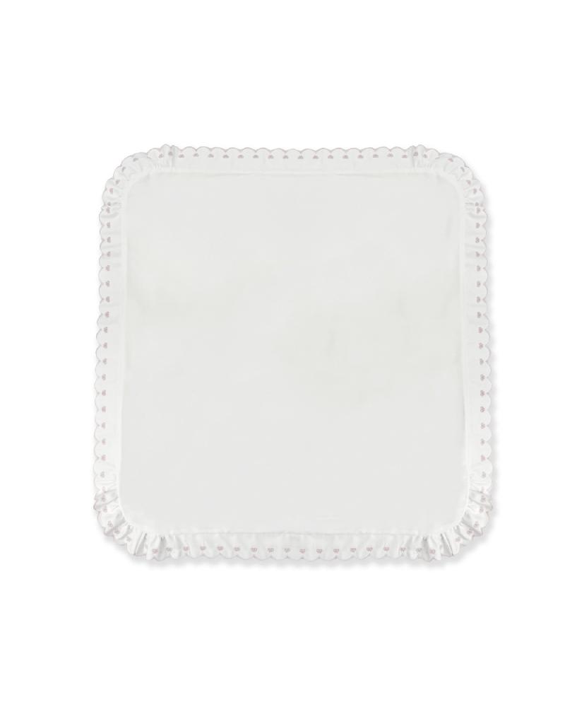 BLANKET WITH PINK EMBROIDERIES