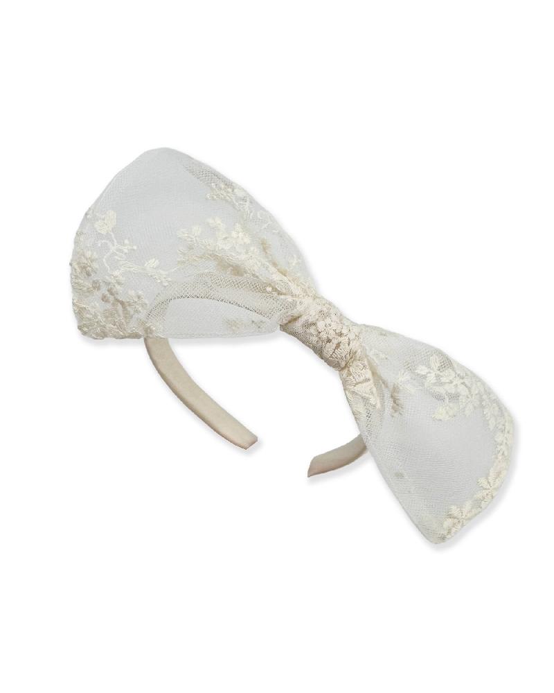 CERCHIETTO TULLE RICAMATO