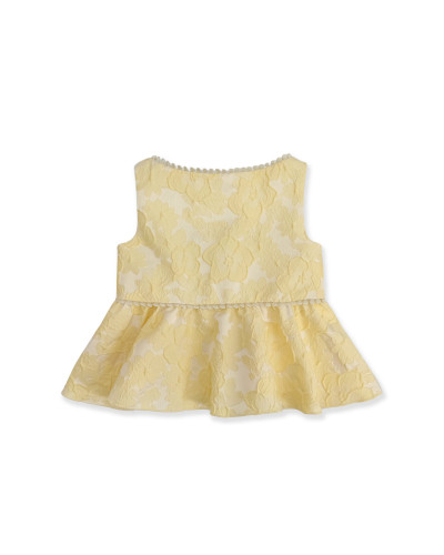 COMPLETO IN JACQUARD GIALLO