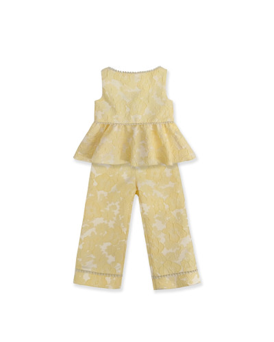 COMPLETO IN JACQUARD GIALLO