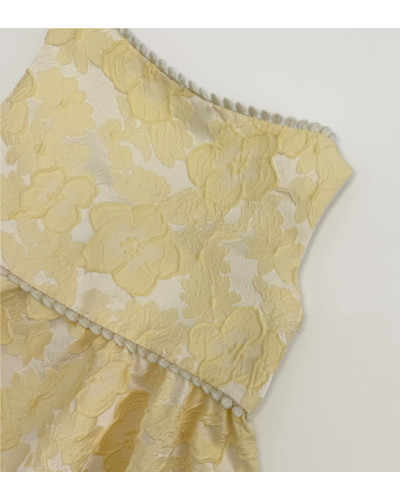 COMPLETO IN JACQUARD GIALLO