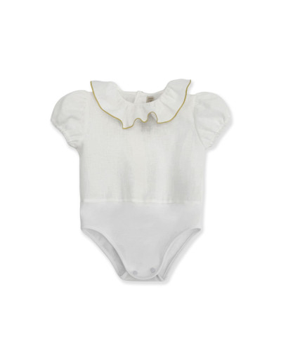 COMPLETO LINO VERDE CON FIOCCO