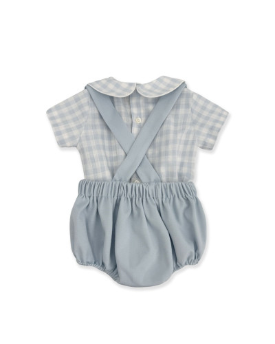 COMPLETINO IN VICHY AZZURRO