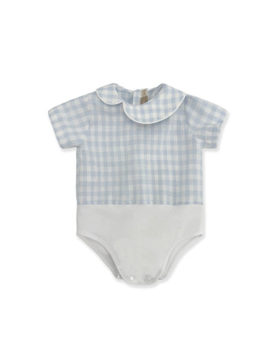 COMPLETINO IN VICHY AZZURRO