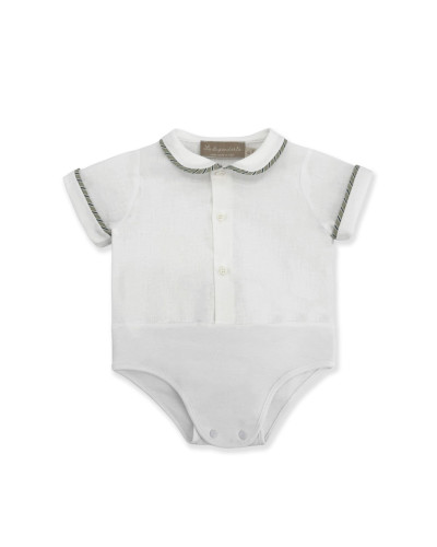 COMPLETINO CON BERMUDINO A RIGHE VERDI