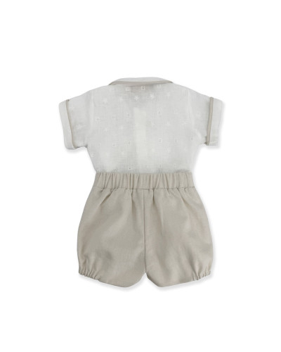 COMPLETO CON CAMICINO RICAMATO