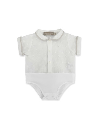 COMPLETO CON CAMICINO RICAMATO