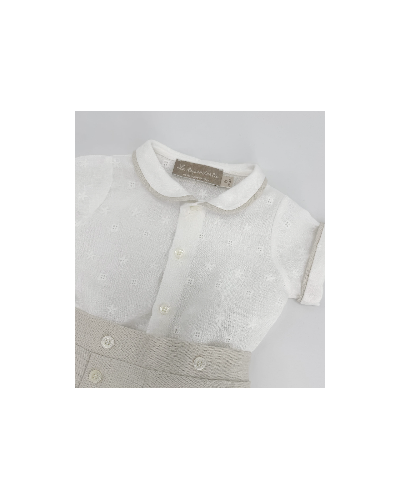 COMPLETO CON CAMICINO RICAMATO