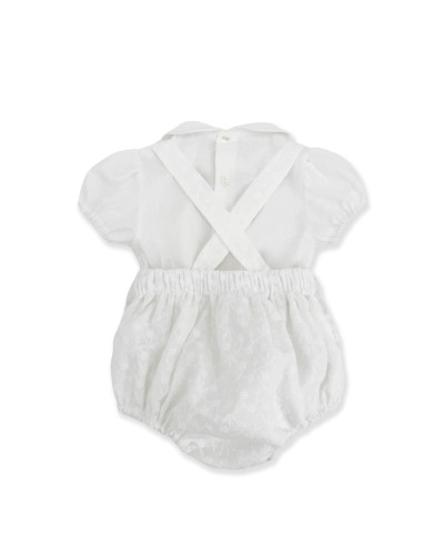 COMPLETO BIANCO RICAMATO