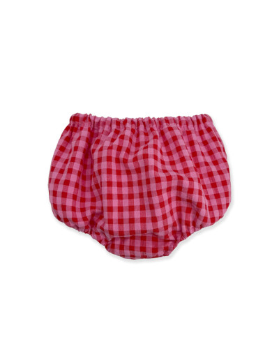 ABITINO A QUADRETTI ROSA E ROSSI