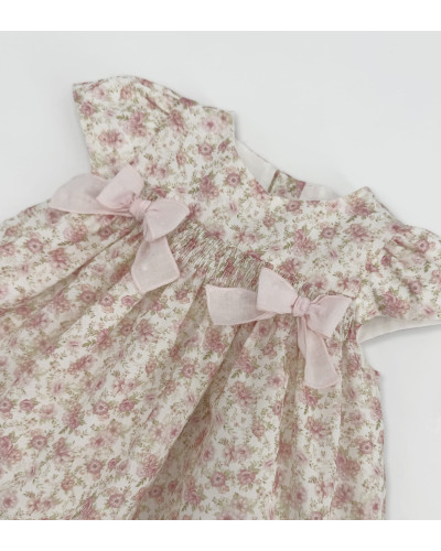 ABITO A FIORI CON FIOCCHETTI