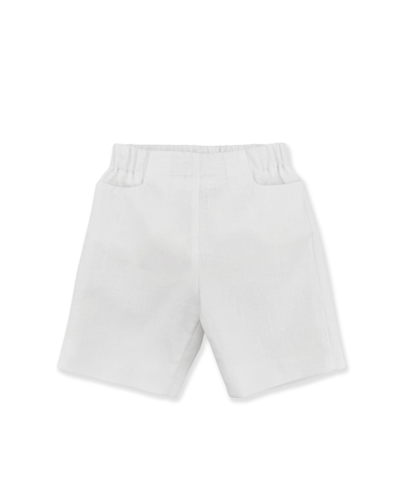 BERMUDA IN RAMIE BIANCO