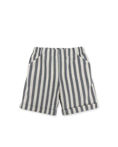 BERMUDA A RIGHE BEIGE