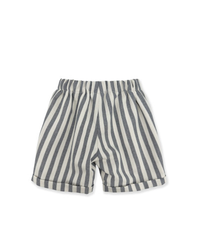BERMUDA A RIGHE BEIGE