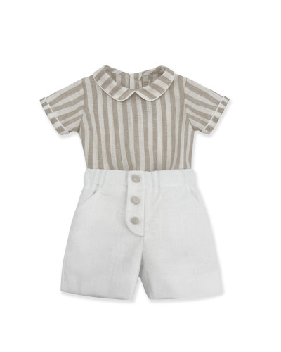 COMPLETINO BIANCO E BEIGE