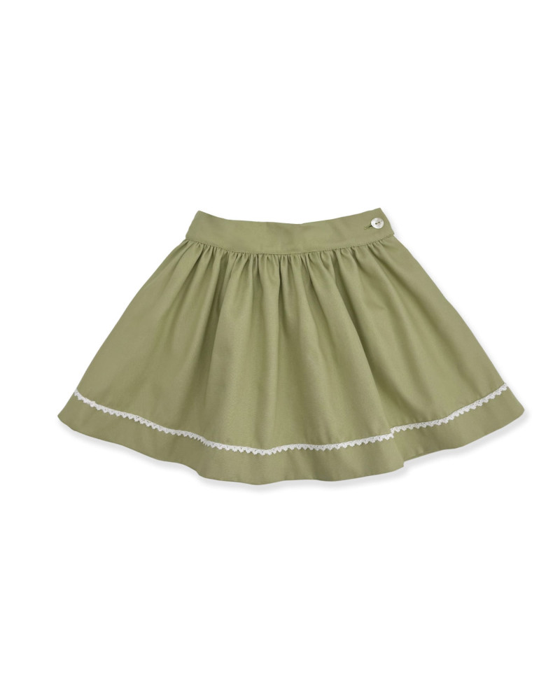 GONNA VERDE ARRICCIATA