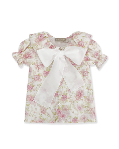 CAMICIA CON FIOCCO BIANCO