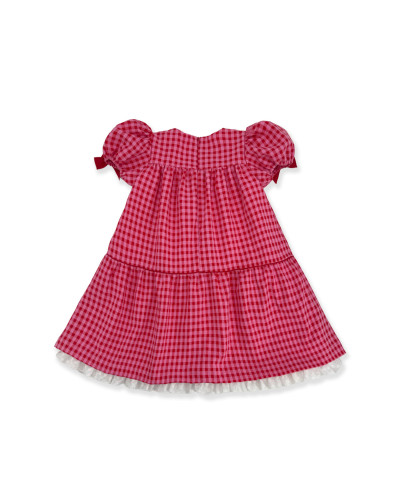 ABITO A QUADRI ROSA E ROSSI