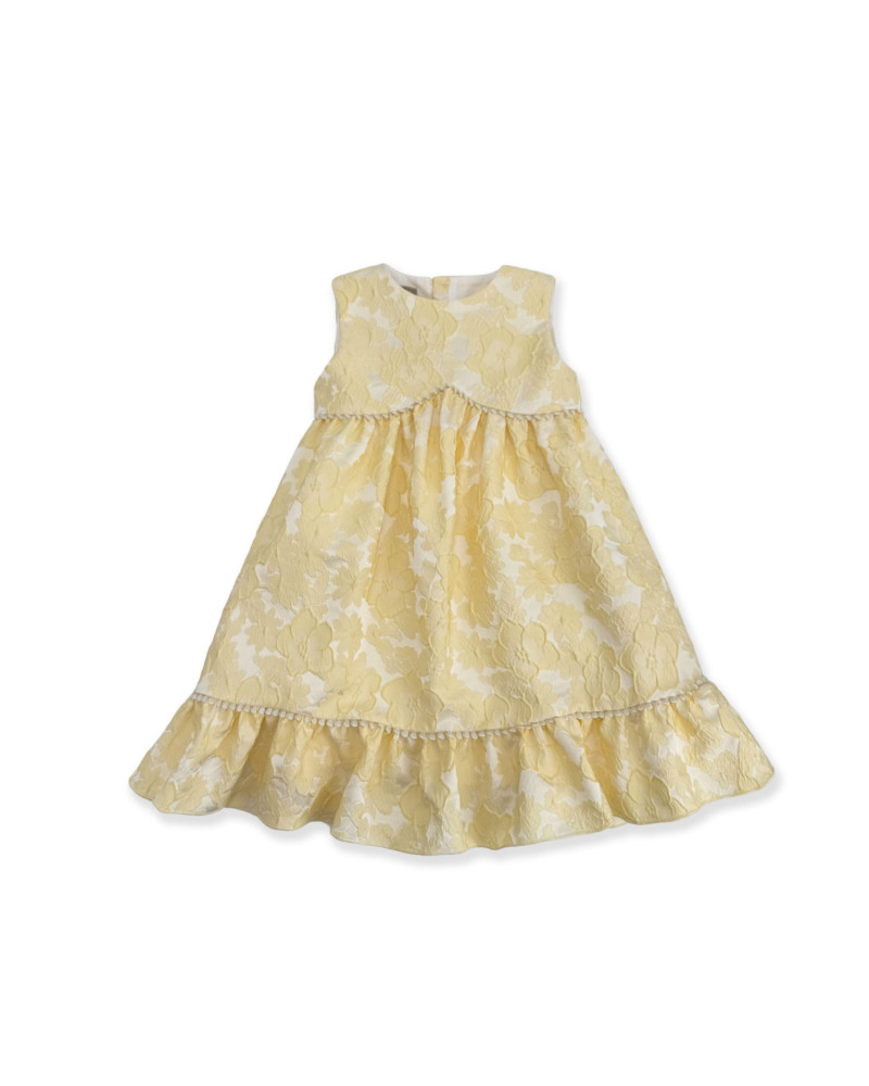 ABITO IN JACQUARD GIALLO