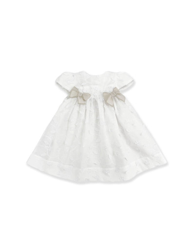 ABITO BIANCO CON FIOCCHI