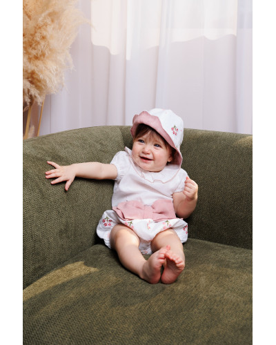 CAPPELLINO IN LINO RICAMATO