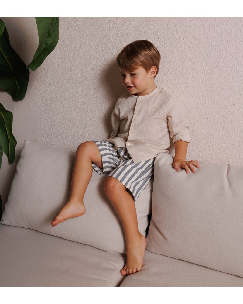 CAMICIA IN LINO BEIGE