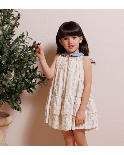 ABITO A FIORI AZZURRI