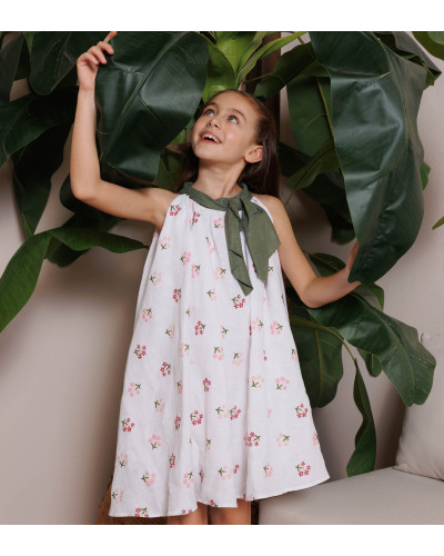 ABITO CON FIORI RICAMATI