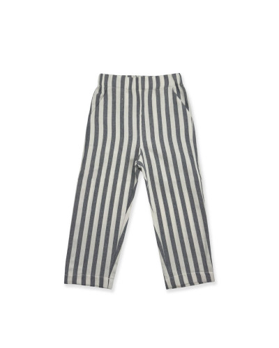 PANTALONE A RIGHE BLU