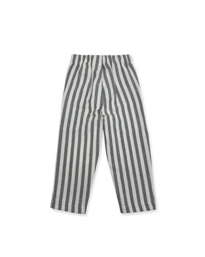 PANTALONE A RIGHE BLU