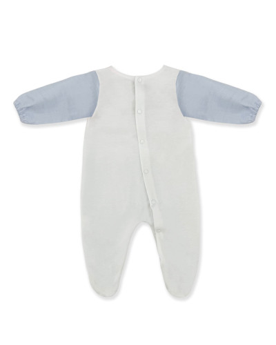 WHITE AND BLUE RUMPER