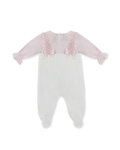 WHITE AND PINK RUMPER