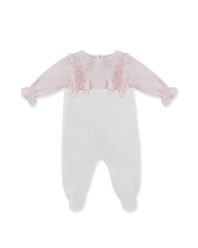 WHITE AND PINK RUMPER
