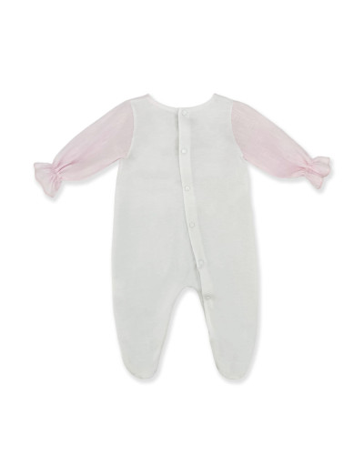 WHITE AND PINK RUMPER
