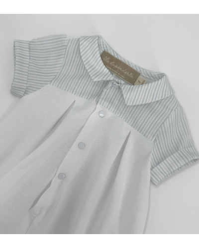 LIGHT BLUE STRIPPED RUMPER