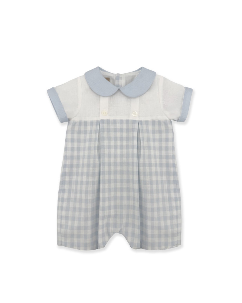 BLUE VICHY ROMPER