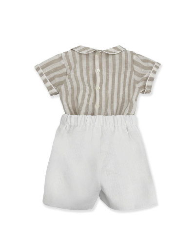 WHITE AND BEIGE SET