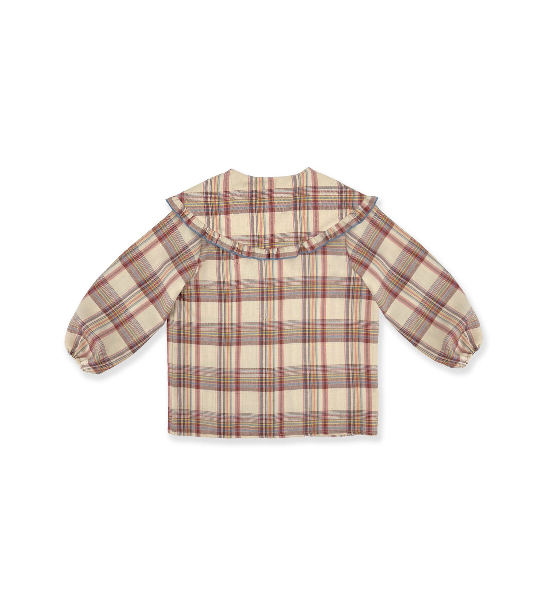 PLAID SHIRT WITH PETER PAN COLLAR