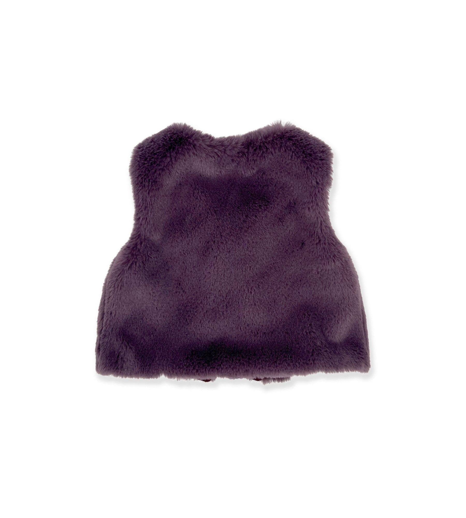 PURPLE ECO-FUR VEST