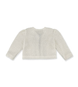 PULLOVER BIANCO CON FIOCCO ROSSO